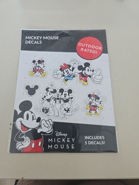 Disney Mickey Mouse Sticker Set - Red, Black, Yellow
